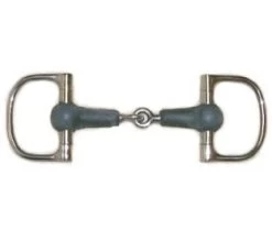 Rubber Mouth Dee Ring Snaffle 4", 4.5", 4.75"