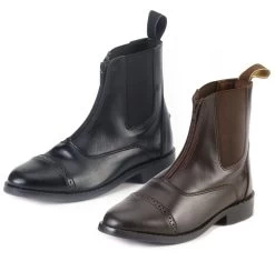 EquiStar All-Weather Zip Paddock Boots, Childs Sizes 8 - 5