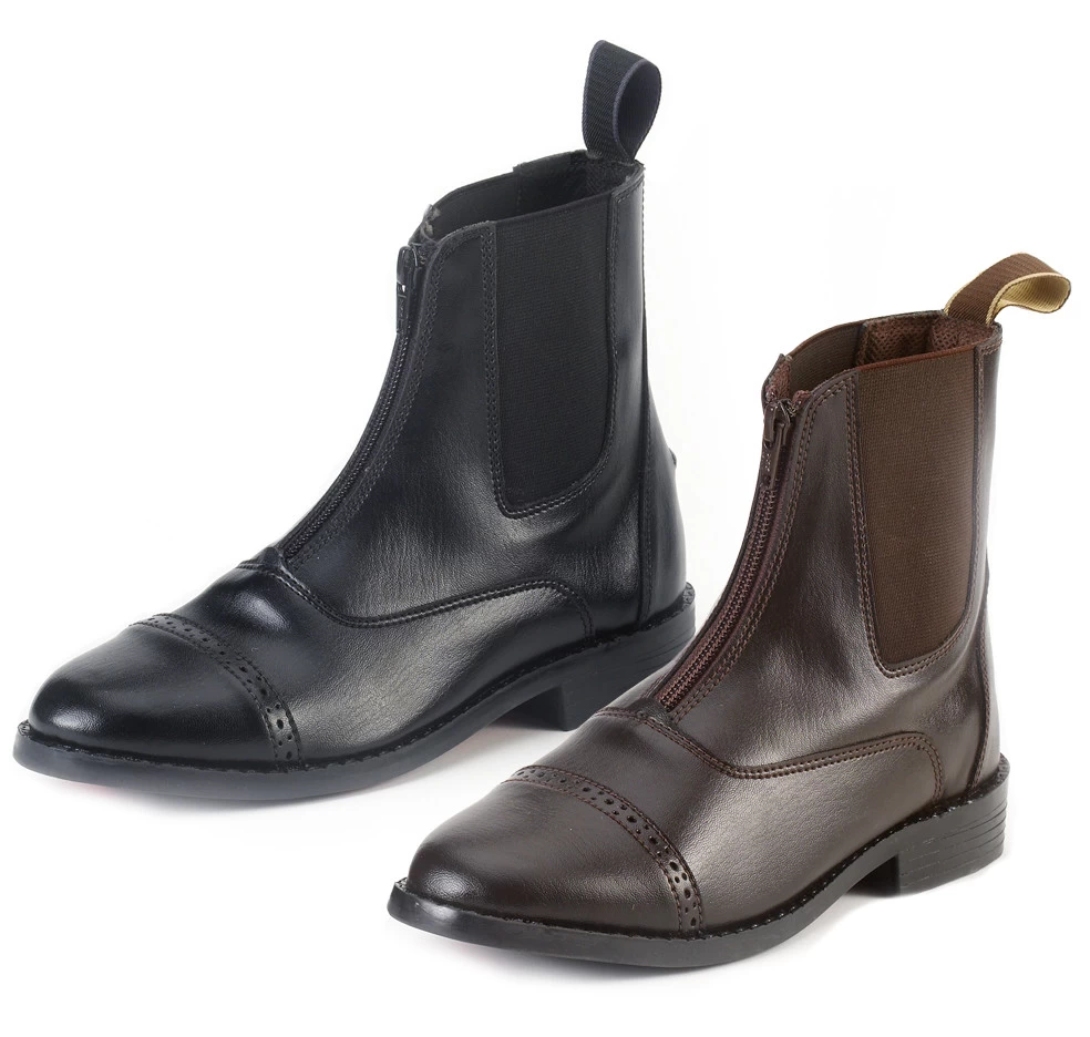 EquiStar All-Weather Zip Paddock Boots, Childs Sizes 8 - 5