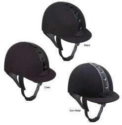 International IRH ATH Helmets, Black, Clear & Gun Metal
