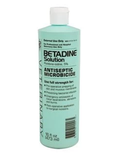Betadine Antiseptic Solution, 5% Povidone-iodine, 16 Oz