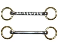 British In-Hand Brass Loose Ring Bit 4", 4.5"