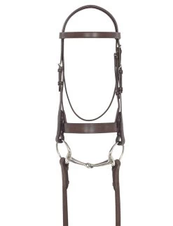 Bobby's Plain, Flat Hunt Bridle With Laced Reins