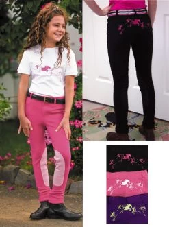 TuffRider Whimsical Horse Embroidered Low Rise Jods