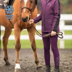 Kerrits Kids Kids Thermo Tech™ Tight, Raisin/Raisin Bit Of Frost