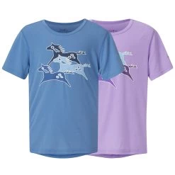 Kerrits Kids Painted Horse Tee, Lake & Violet