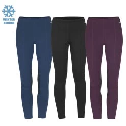 Kerrits Kids Fleece Lite II Riding Tight, Admiral, Black & Raisin