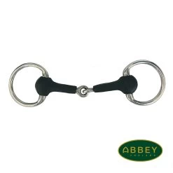 British Jointed Rubber Eggbutt Snaffle 4'', 4.25" & 4.5''
