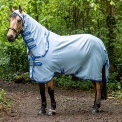 Amigo Pony Ripstop Hoody, Azure Blue/Strong Blue & Silver, 51" - 63"
