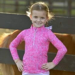 Belle & Bow Pink Bellerina, Long Sleeve Sun Shirt, Kids 2 - 10 Years
