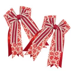 Belle & Bow Show Bows, Gingerbread Red