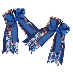 Belle & Bow Show Bows, Pony Finals Blue & Red