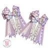 Bows To The Shows, Silver Snaffles & Lavender Gingham