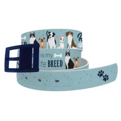 C4 'Rescue Is My Favorite Breed' Belt And Navy Buckle