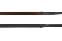 Camelot Rubber Pony Reins, Brown & Black