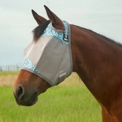 Cashel Crusader Fly Mask, No Ears, Blue Azure, 4 Sizes