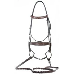 Nunn Finer Caterina Wide Noseband Hunter Bridle, Havana, Cob