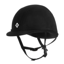 Charles Owen JR8 Helmet With Removable Liner, Black Or Black/Charcoal