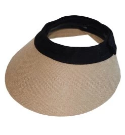 EquiVisor ® Helmet Visor, Jute With Black Band