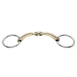 Herm Sprenger Novocontact Double Jointed, Loose Ring Bradoon, 12mm, Sensogan, 4.5"