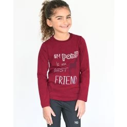Horseware Girls Long Sleeve Top, 'Best Friend', 3/4 Years - 11/12 Years