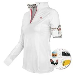 Kathryn Lily ProAir3 Long Sleeve White Shirt, Taco Emoji, Childs XXS - L