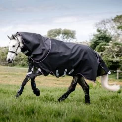 Rambo Supreme Turnout Sheet, With Bag For Life, Navy/Burgundy/Dusty Blue, 60" - 69"