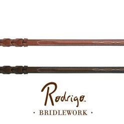 Rodrigo Raised Fancy Stitched Laced Reins, Pony