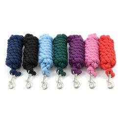 Shires Solid-Colored 8' Cotton Lead Ropes