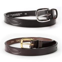 Tory 1" Youth Fancy Stitch Belt, Black Or Havana, 20'' - 26''