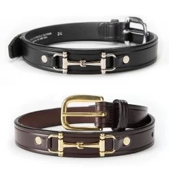 Tory 1" Youth Snaffle Bit Belt, Black Or Havana, 20'' - 26''