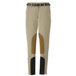 Tailored Sportsman Girls Trophy Hunter Sock Bottom Breech, Tan, Front Zip, Sizes 8 - 16