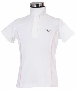 TuffRider Children's Kirby Kwik Dry Short Sleeve Show Shirt, Two Colors