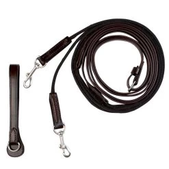 Walsh Leather Draw Reins With Rope, Pony