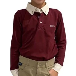B&B Boys Long Sleeve Polo/Show Shirt, Sizes 2 - 12